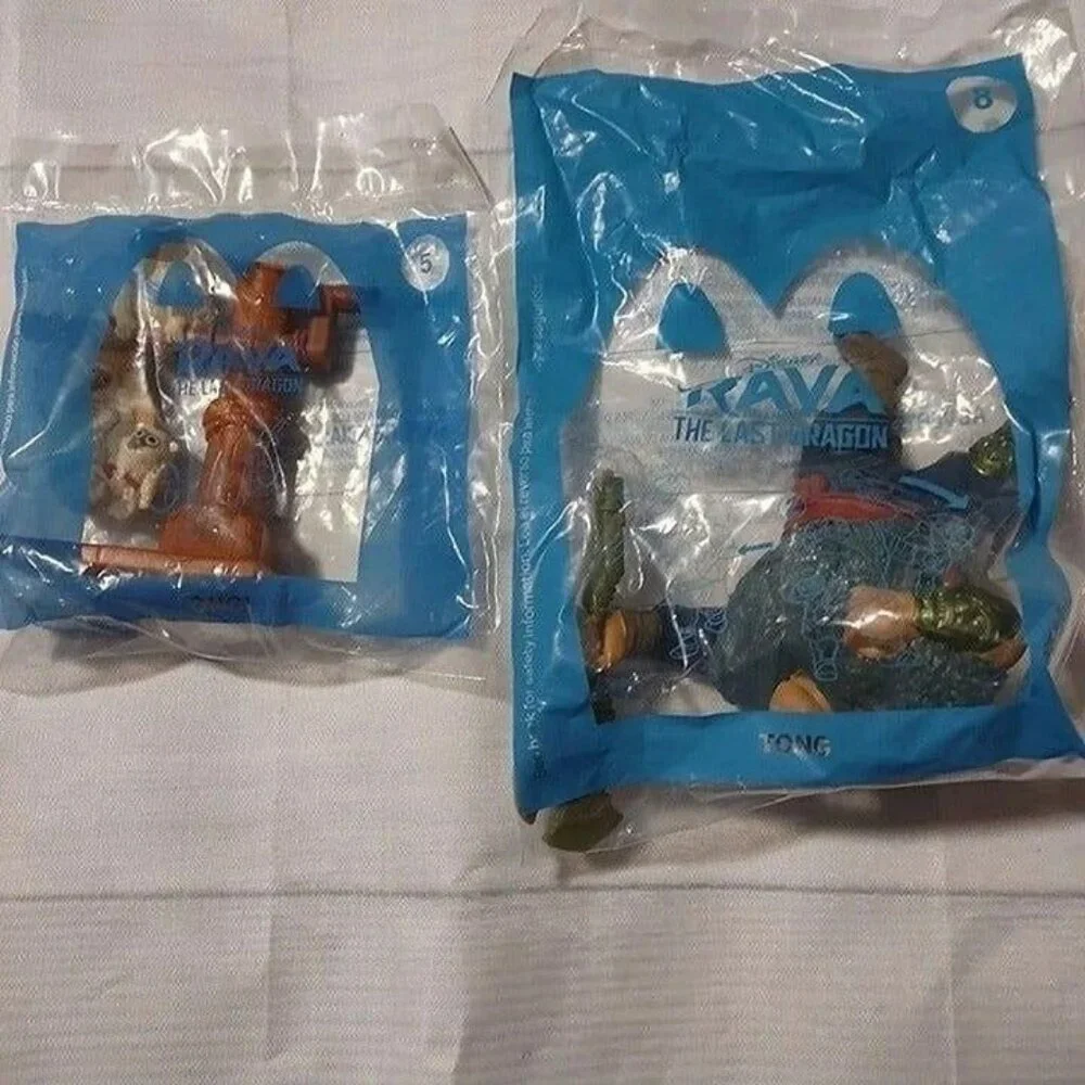 McDonald's HAPPY MEAL TOYS-DISNEY RAYA-2-NEW-ONGI & TONG